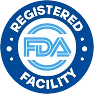 Registered facility seal with FDA letters