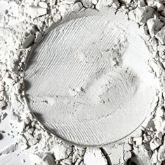 Pressed white bentonite clay powder