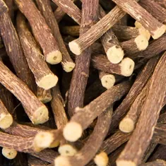 Dried licorice root sticks