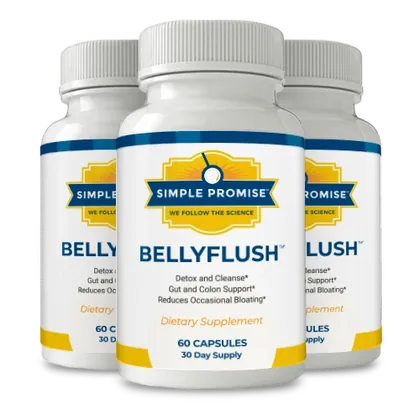3 bottles of BellyFlush, a 90-day supply